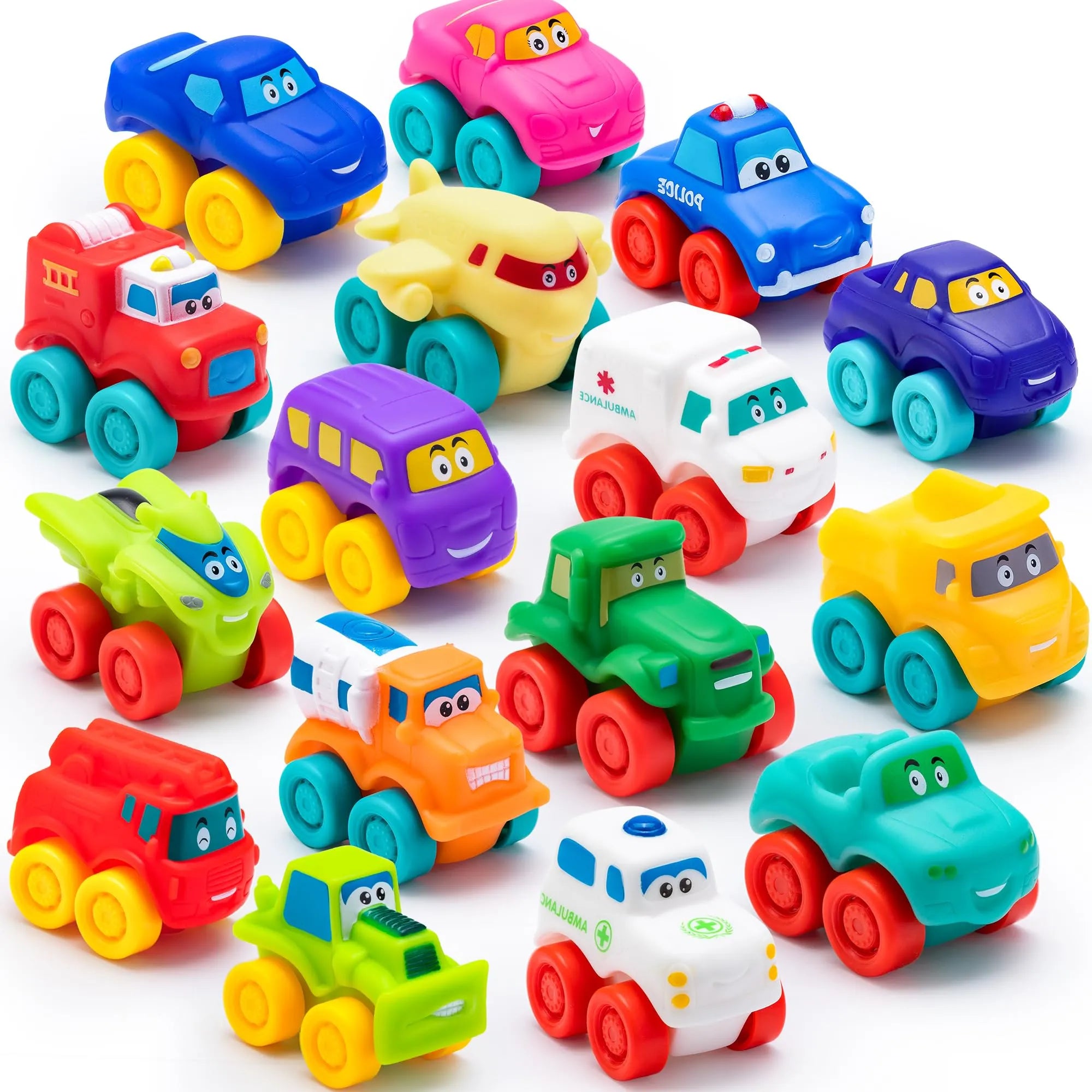 Voiture Pousser Bébé Lot De 4 Mini Voitures Friction JoyPlus - Camion Pompier, Police, Ambulance Et Camion - Jouets Pour Enfants 1 à 5 Ans Voiture Pousser Bébé Lot De 4 Mini Voitures Friction JoyPlus - Camion Pompier, Police, Ambulance Et Camion - Jouets Pour Enfants 1 à 5 Ans
