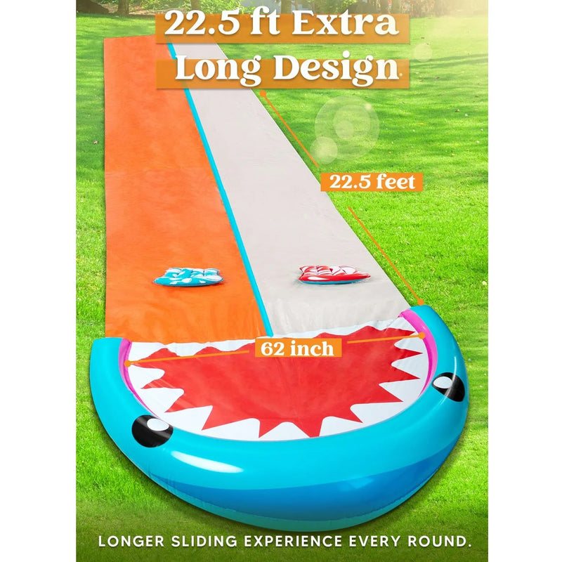 21ft Deluxe Water Slide with 2 Bodyboards
