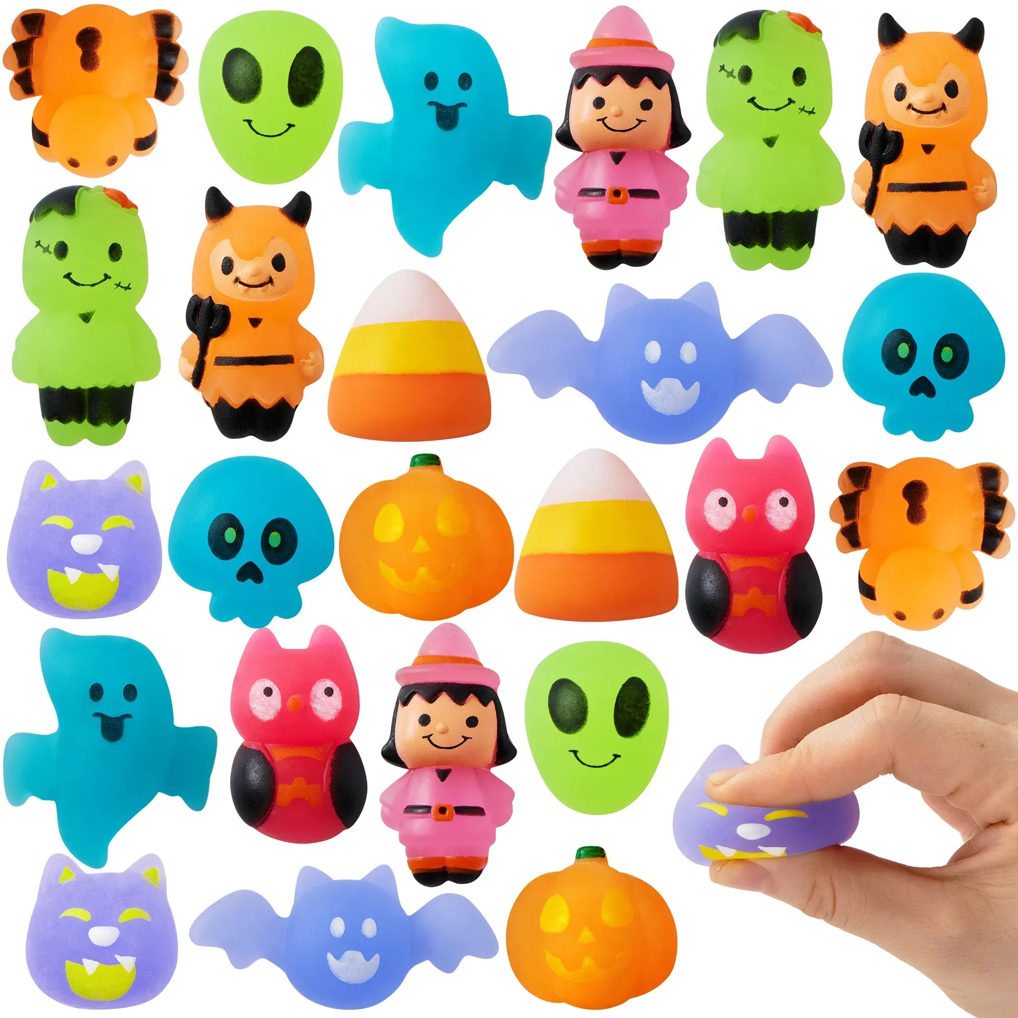 JOYIN Halloween Squishy Coloring Craft Kit with 6 Different