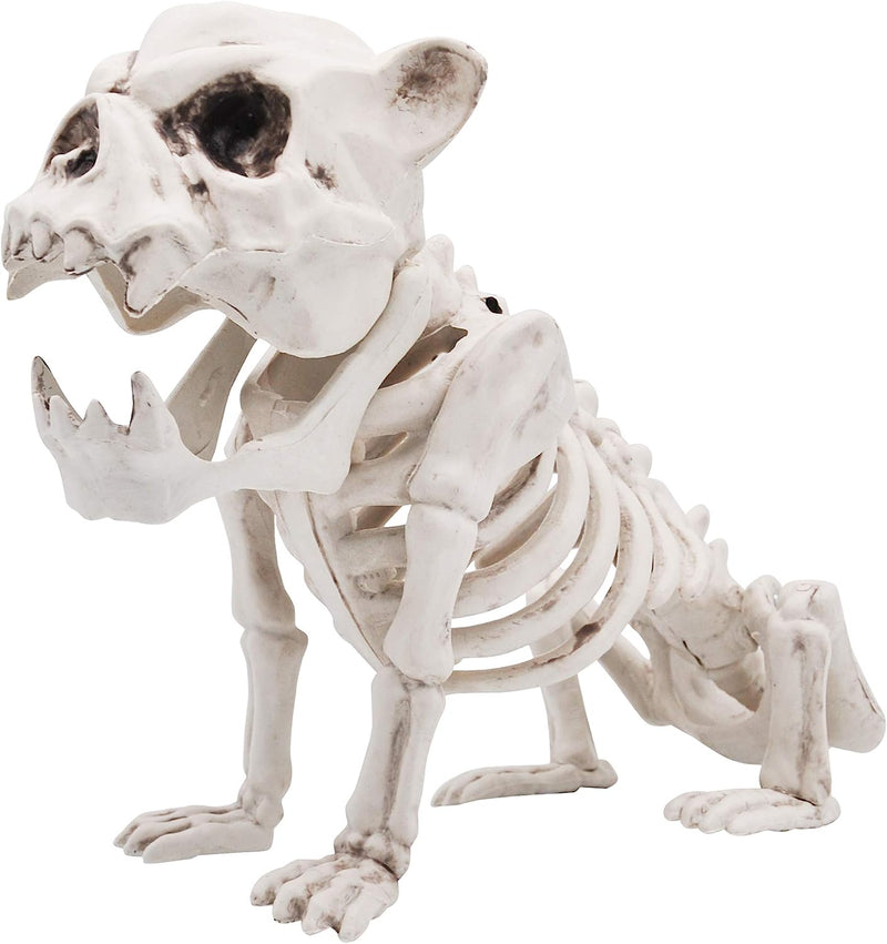 11in Tall Skeleton Puppy Plastic Figurine