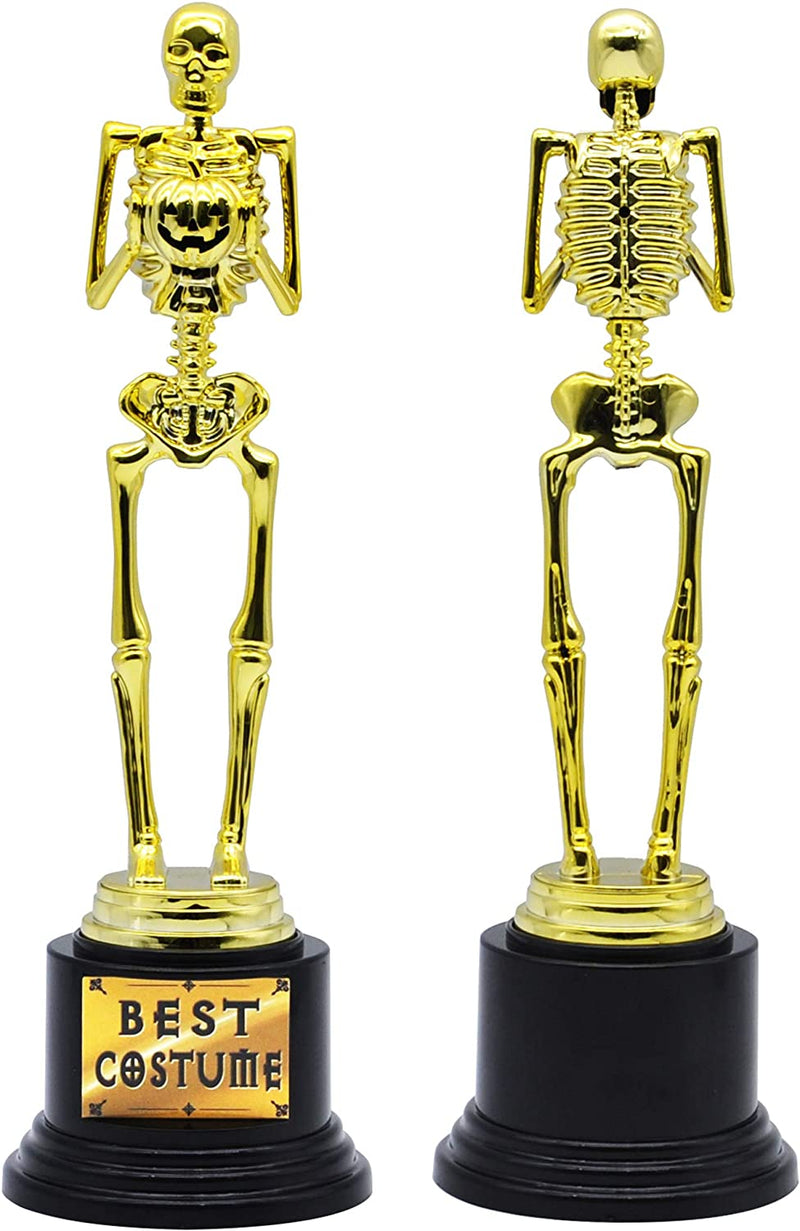 5 Halloween Best Costume Skeleton Trophy