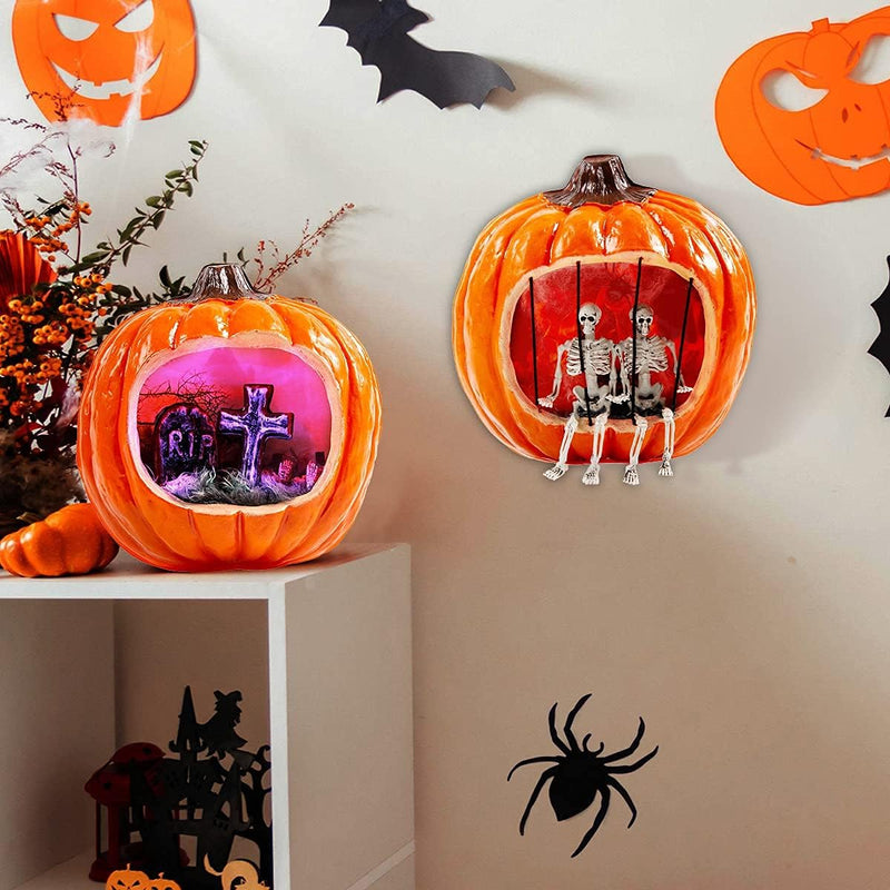 Halloween Pumpkin Wall Decorations, 2 Pack