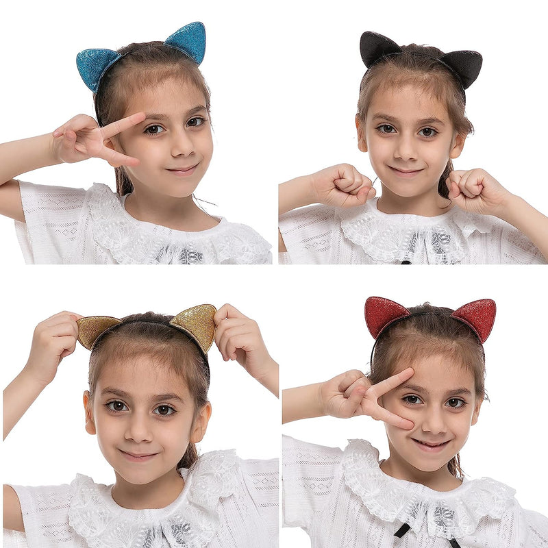 Cat Ear Headbands, 6 Pcs