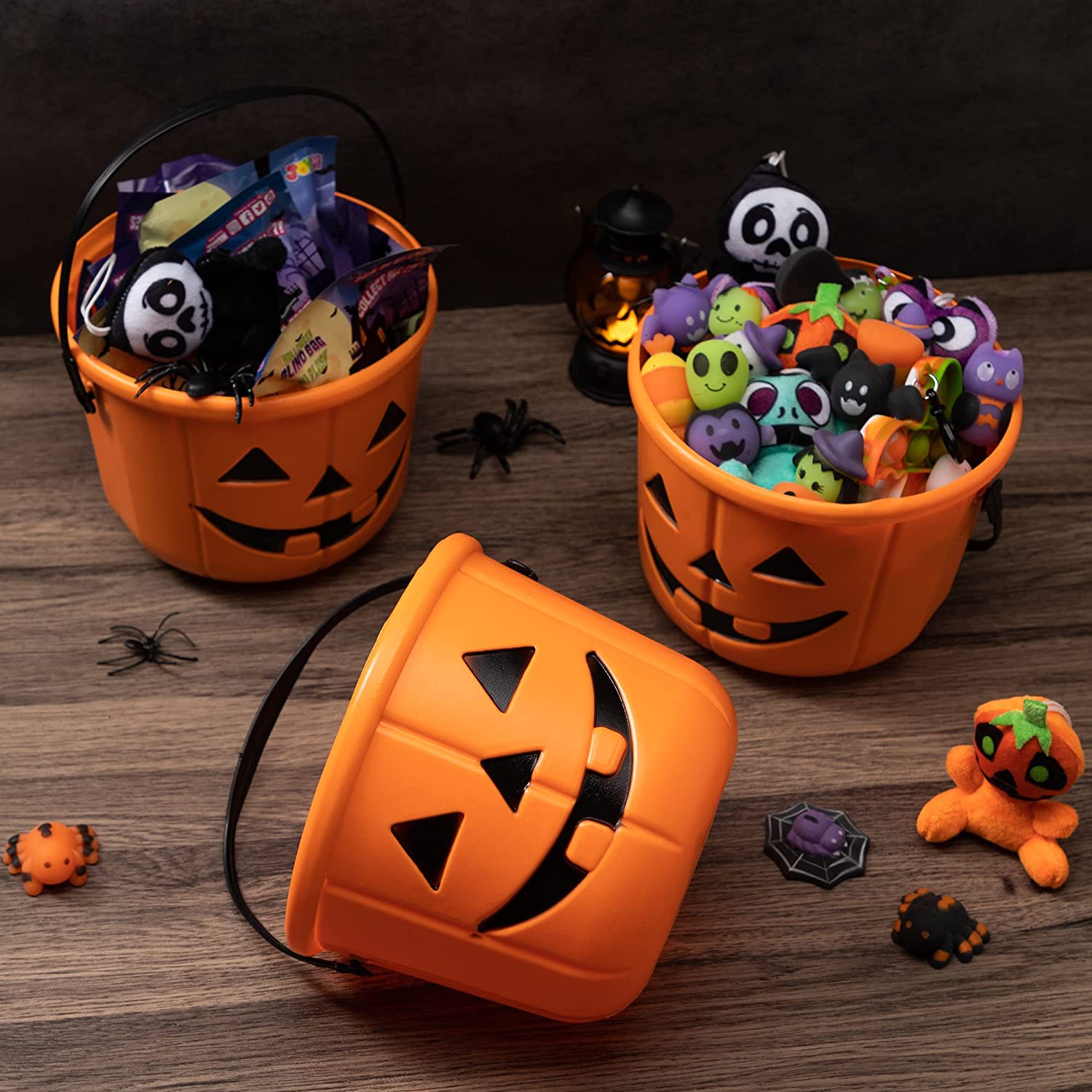 JOYIN 6 Pezzi 16,5cm Cestino con Maniglia Borsa Trick or Treating