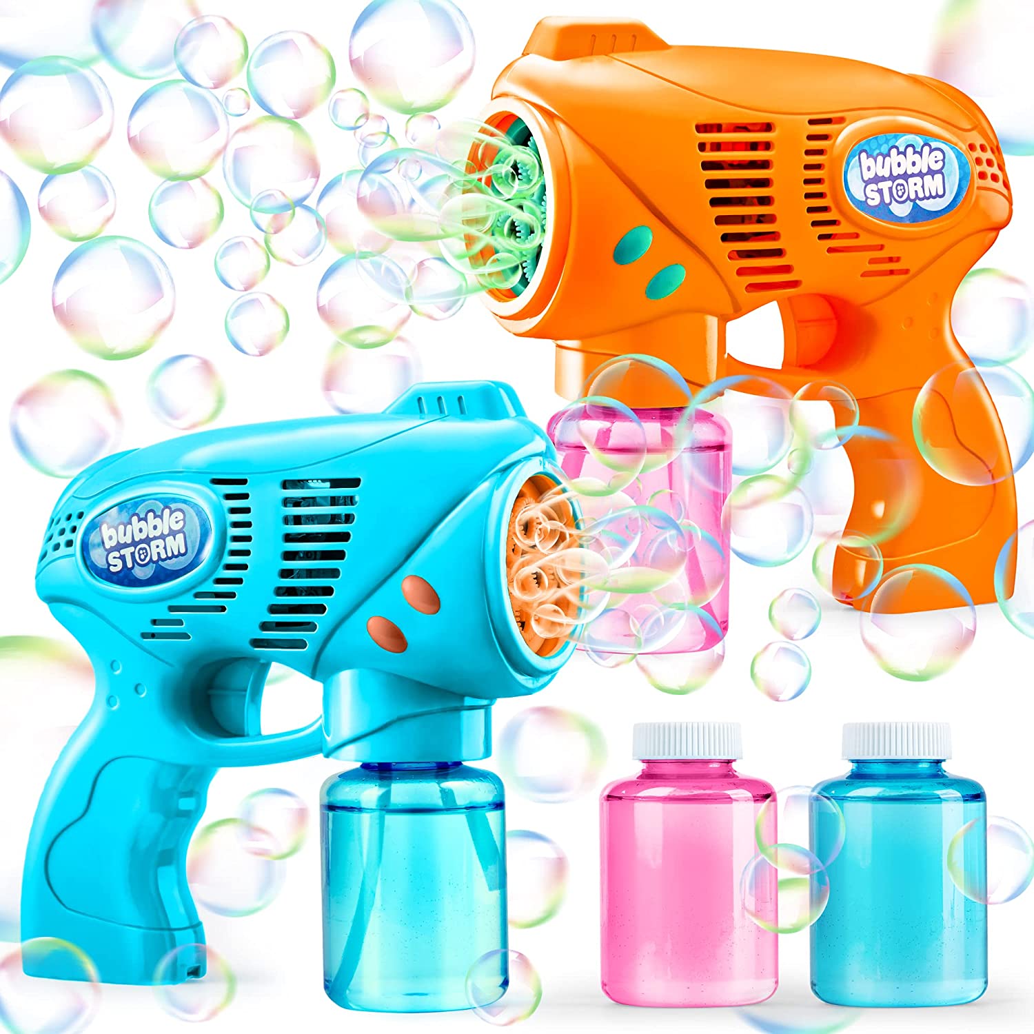 JOYIN 3 Packs Bubble Guns with Rich Bubbles, Automatic Bubble Maker Blower  Machine with 3 Bubble Solutions for Kids, Bubble Party Favors, Summer Toy