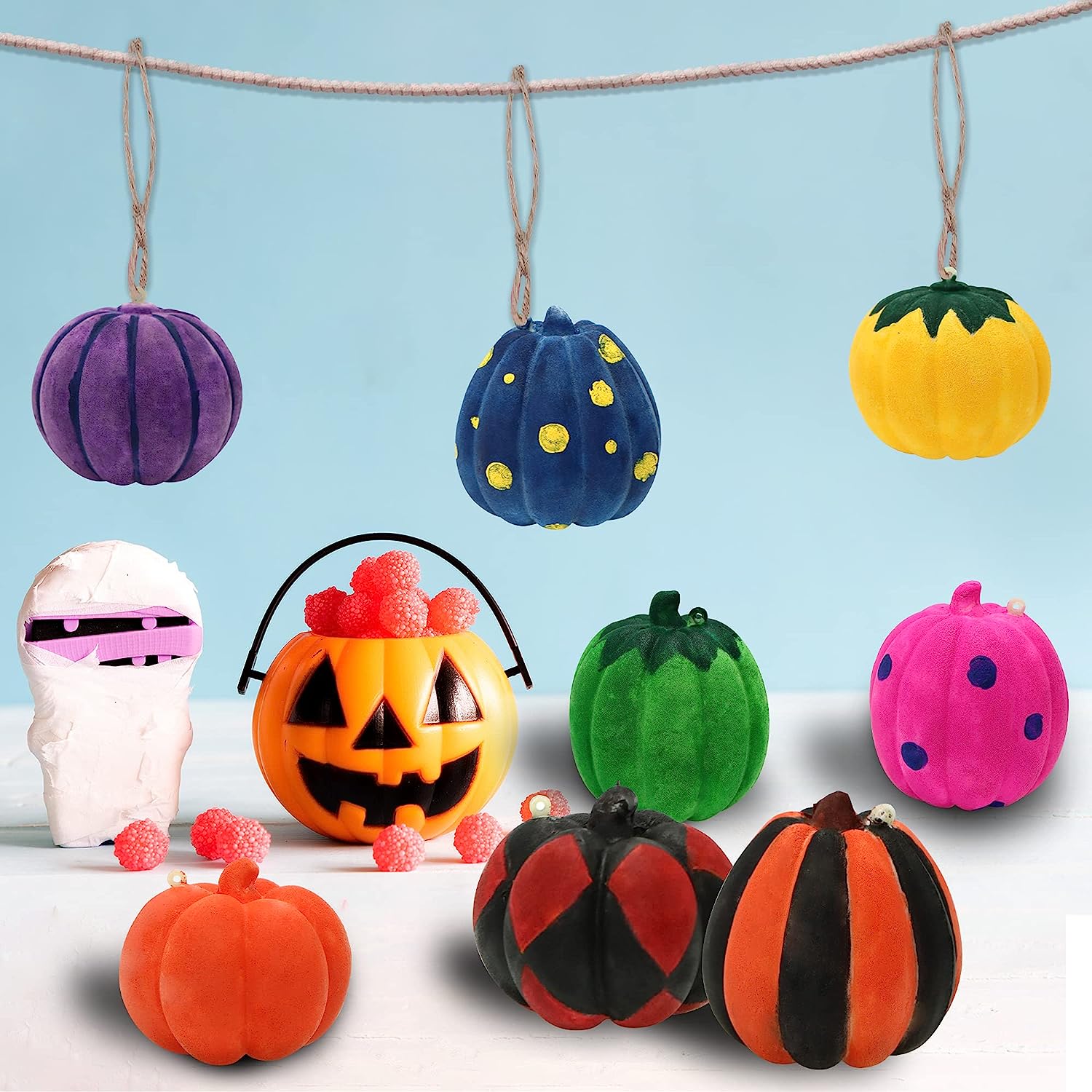 JOYIN Halloween Squishy Coloring Craft Kit with 6 Different