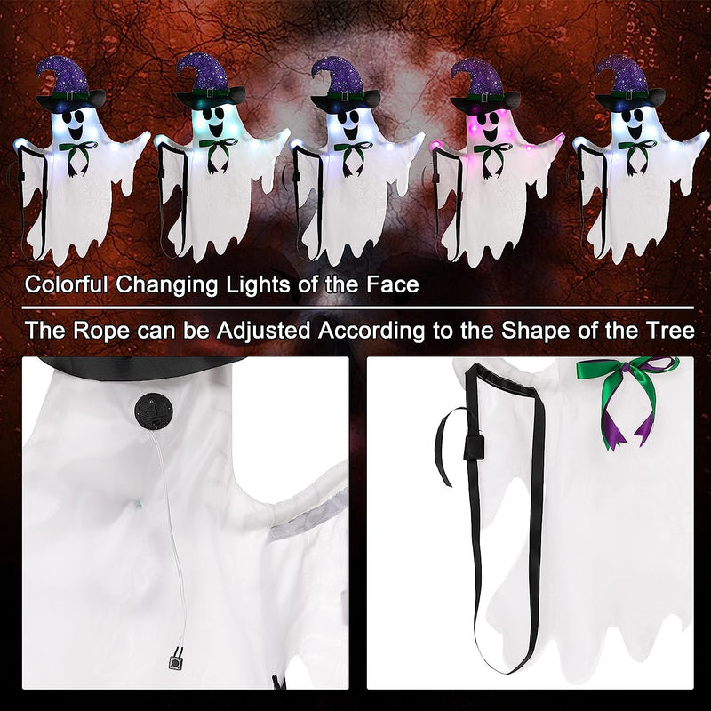 33in Light-Up Ghost Tree Wrapper
