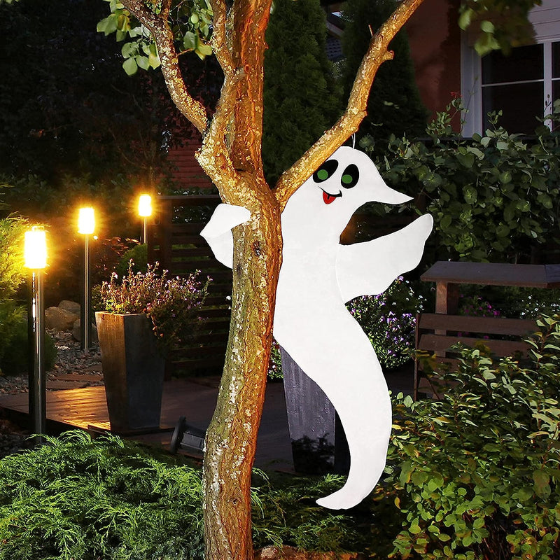 47.6in Halloween Cute Ghost Tree Decoration