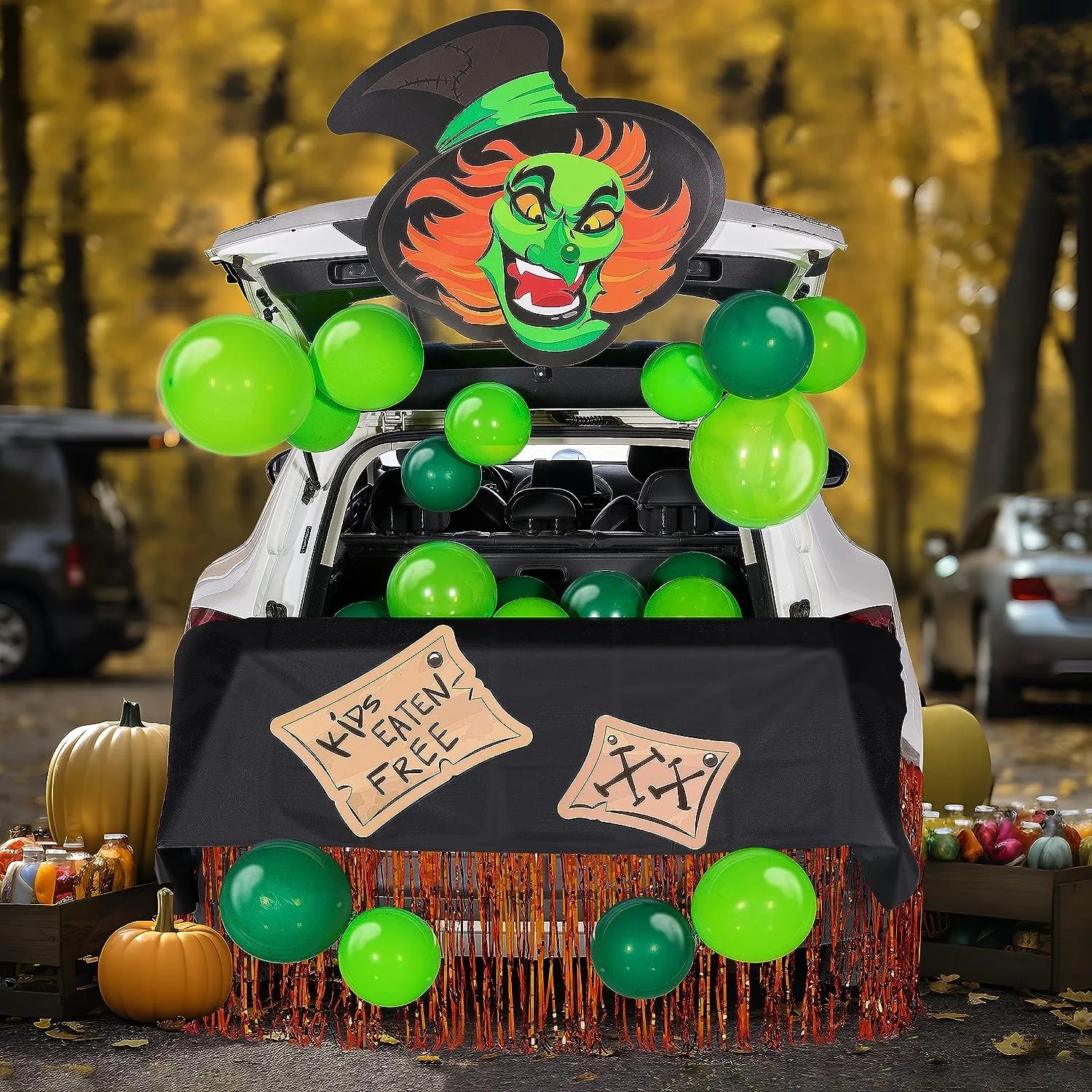 JOYIN Halloween Witch’s Soup Theme Trunk or Treat Car Decorations Kit