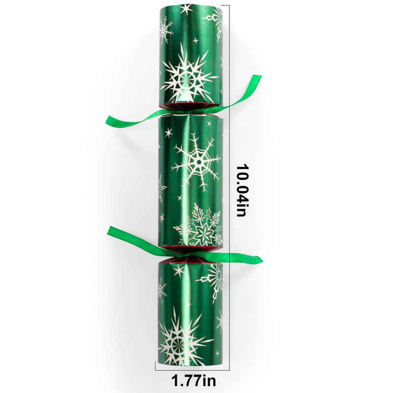 Christmas Party Table Favors (Red Green Snowflake), 8 Pack