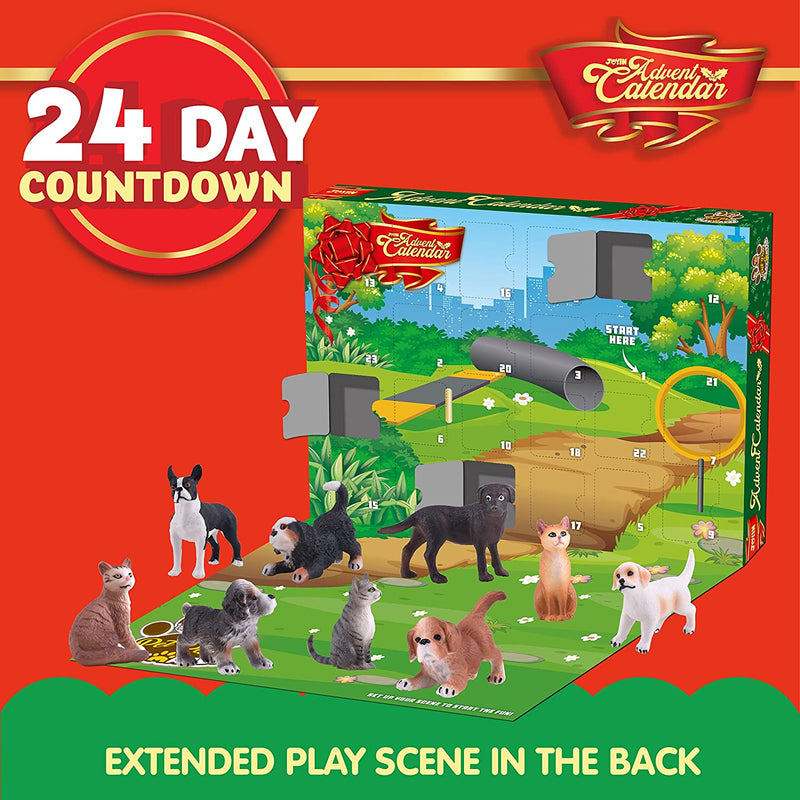 Advent Calendar Dog and Cat Action Playset