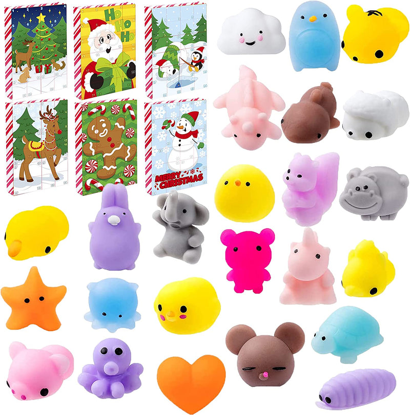 Christmas Advent Calendar Puzzle Box with Mochi Toys