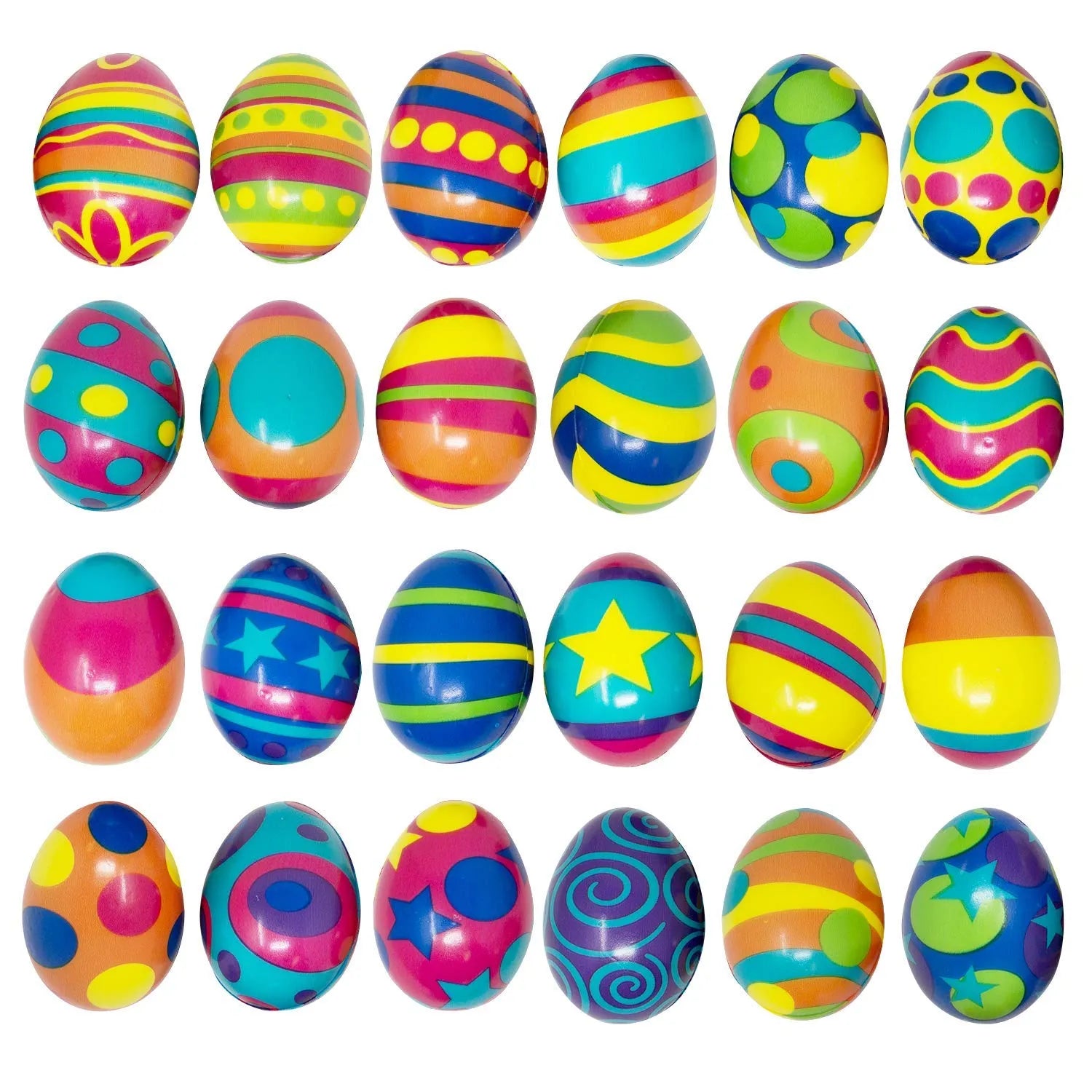  JOYIN 24 PCS Colorful and Squishy Toy Eggs for Easter Eggs  Hunt, Slow Rising Stress Relief Super Soft Squeeze Easter Eggs, Easter  Basket Stuffer, Assorted Colors, Party Favors : Toys 