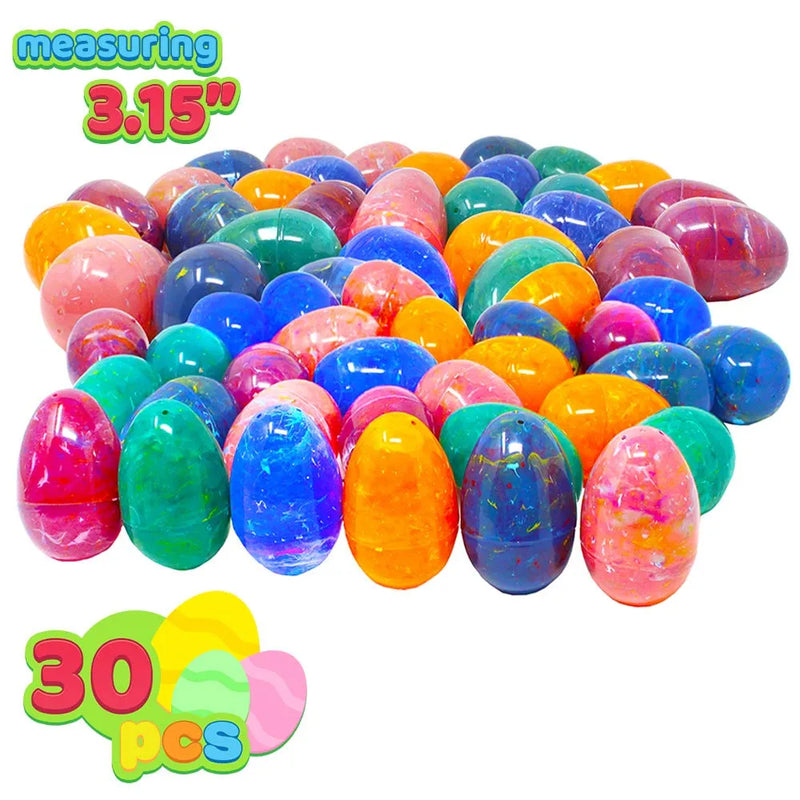 30Pcs Painted Jumbo Easter Egg Shells 3.15in