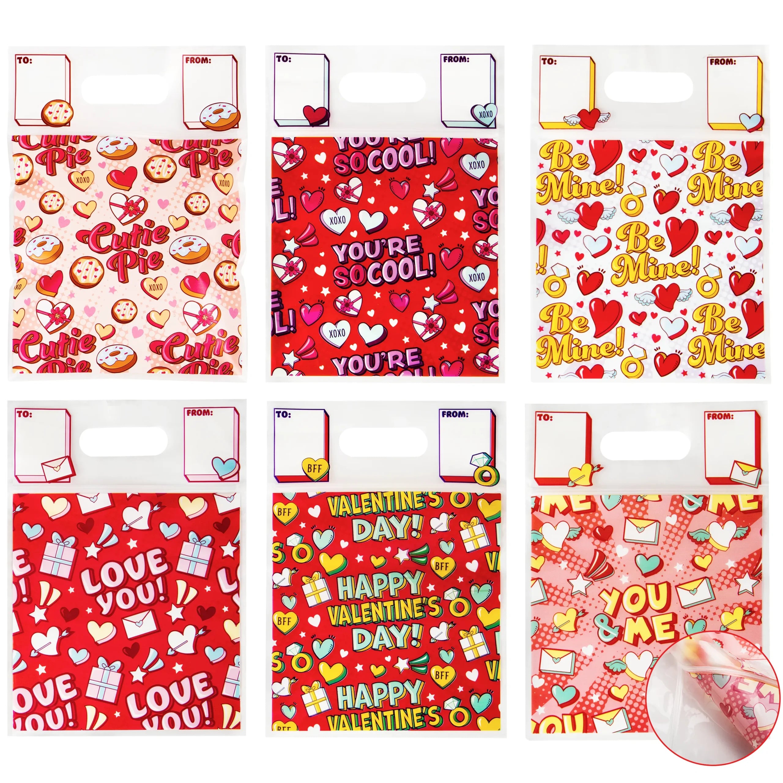 JOYIN 26 Pack Valentine Party Favors Set, DIY Goody Bags with 156 Pcs Valentine Themed Toys Include Pencil, Ruler,Eraser,Sticker, Notebook for Kids