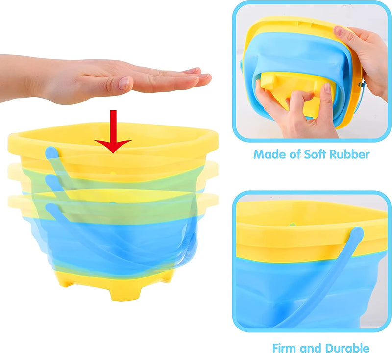 4Pcs Collapsible Basket Buckets