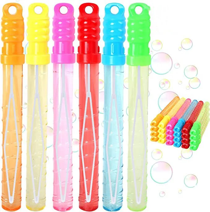 6 Color Bubble wands, 24 Pack
