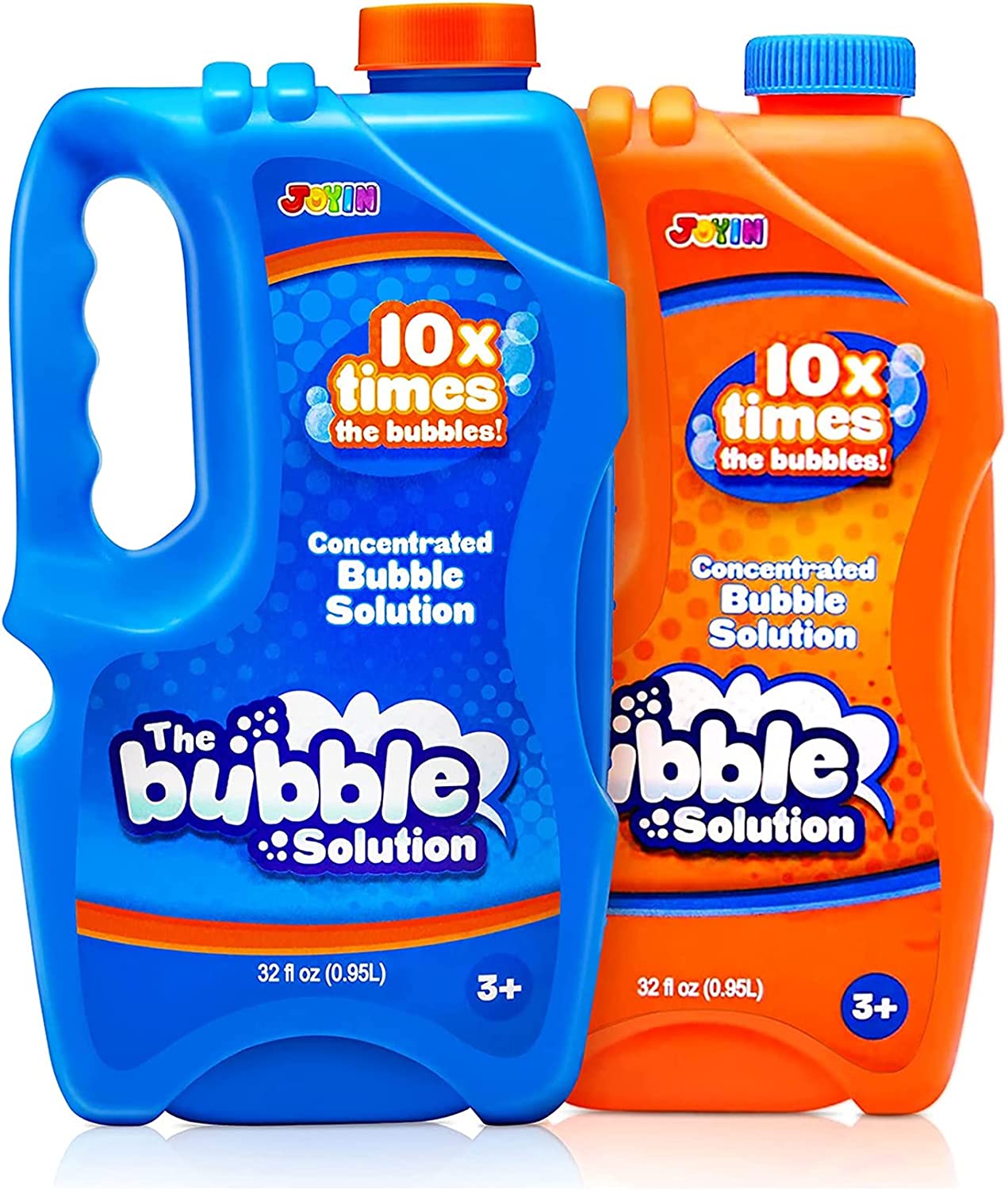 JOYIN 2 x 32 oz Large Bubble Solution Refill (Up to 5 Gallon) Big Bubble Solution Concentrated Solution for Bubble Machine