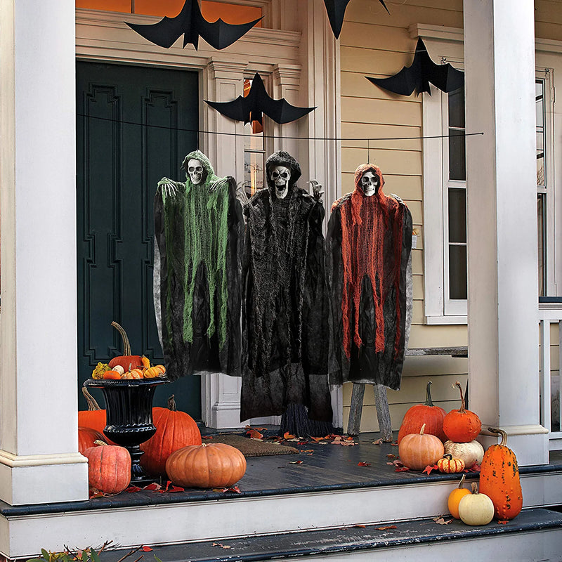 3Pcs Halloween Grim Reapers One 47â€?and Two 35â€?"<ul>