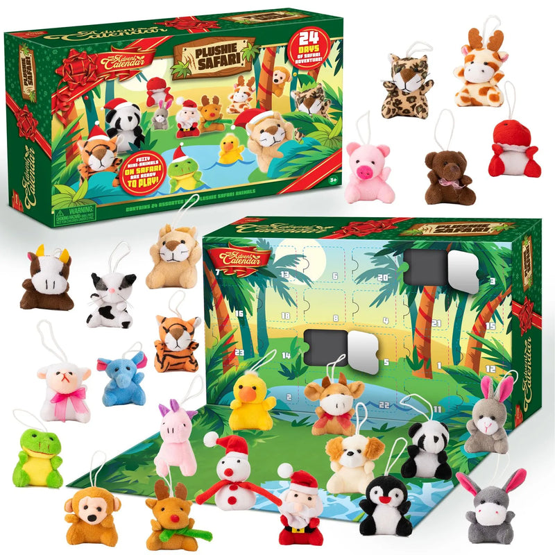 Advent Calendar Animal Plush Toys