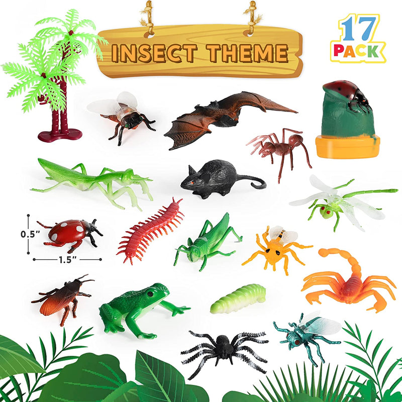 Assorted Dinosaurs, Insects and Natural Animals, 5 Pack