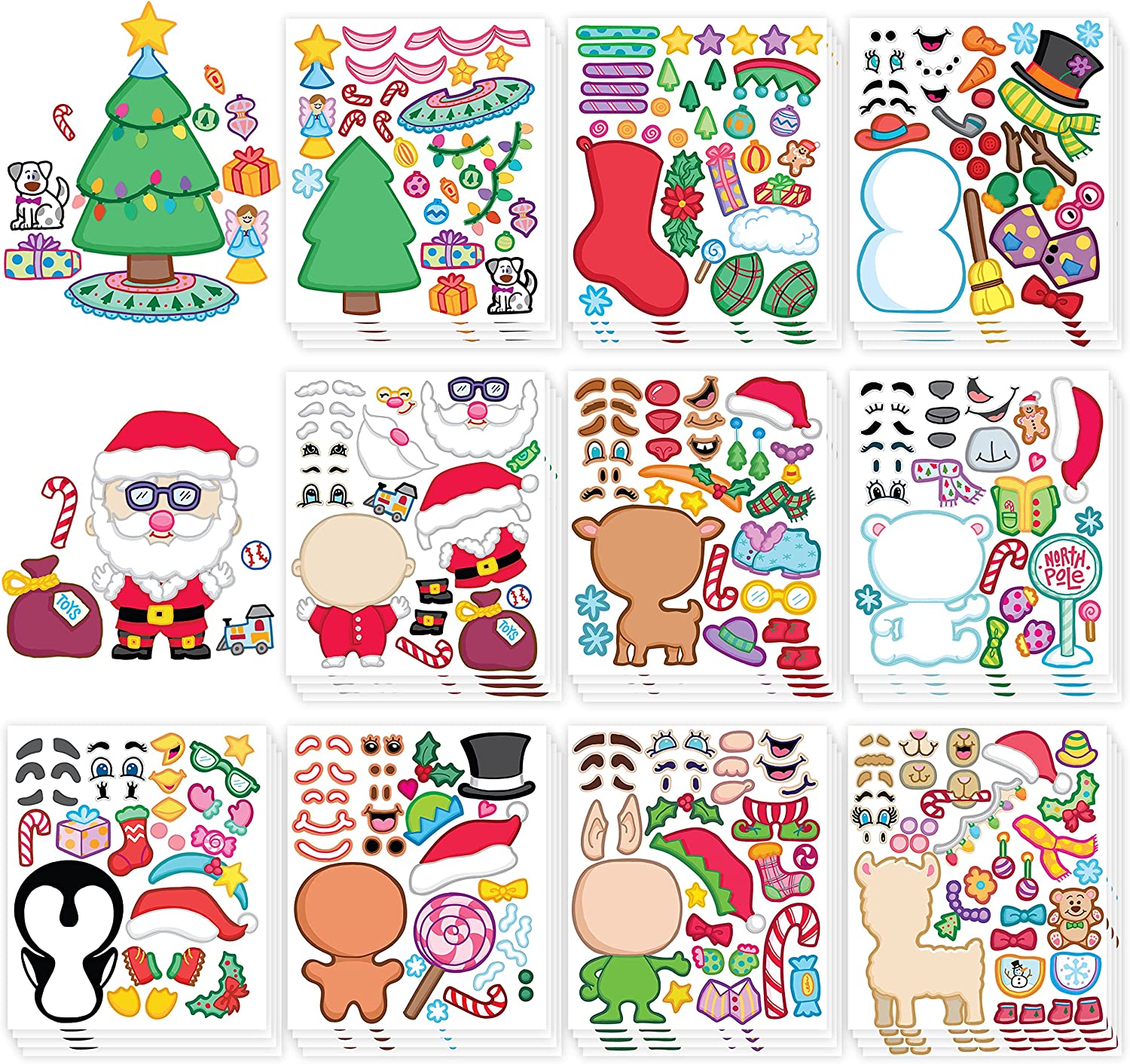 Christmas Mini Coloring Booklets, 48 Pack by JOYIN