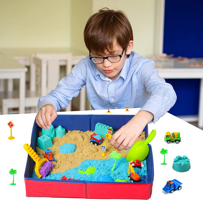 Play Construction Sand Kit, 51PCS Beach Toys for Kids
