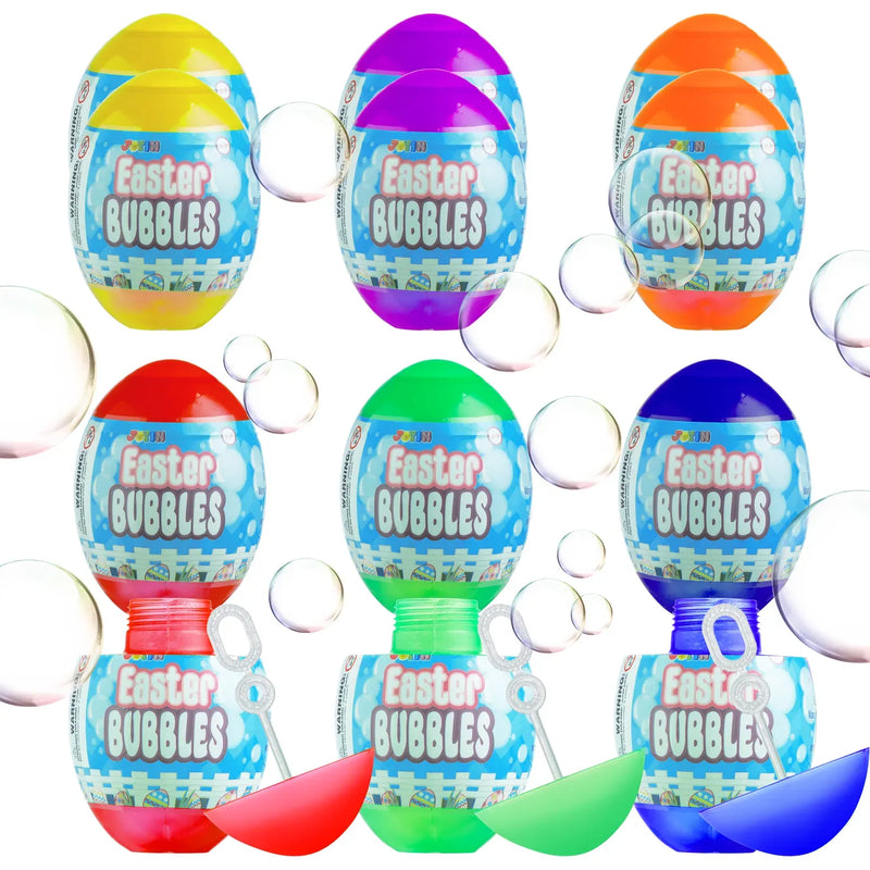 12Pcs Easter Egg Bubble Wand Party Favors