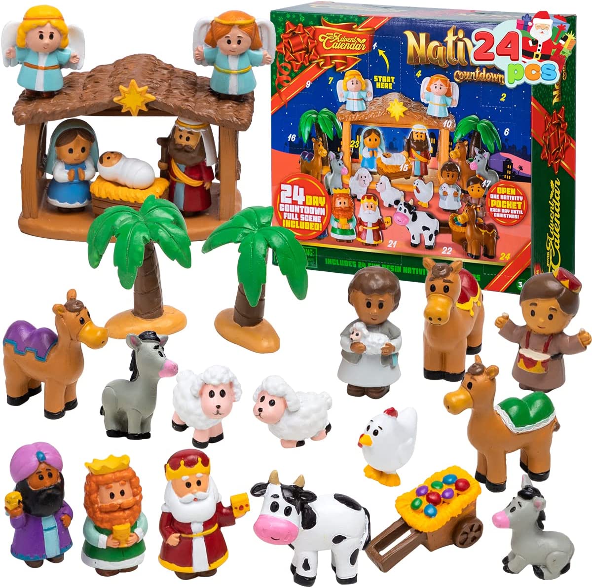 Mini Nativity Figurine Advent Calendar JOYIN