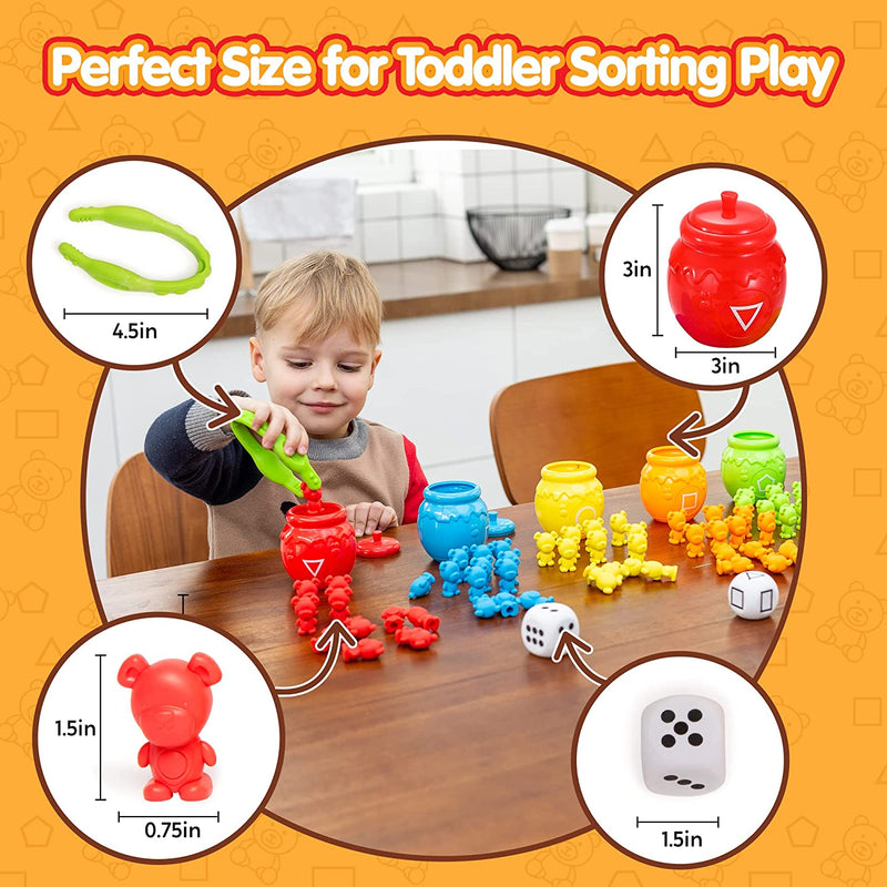 PLAY-ACT Counting and Sorting Bears Toy Set