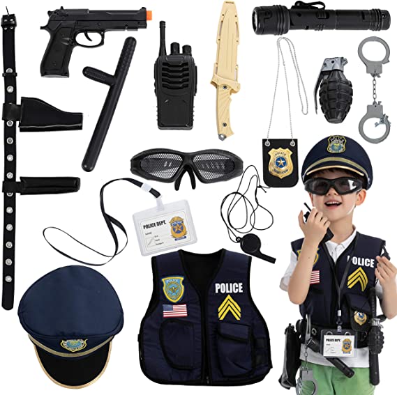  Joycover Police Officer Costume for Kids - Police