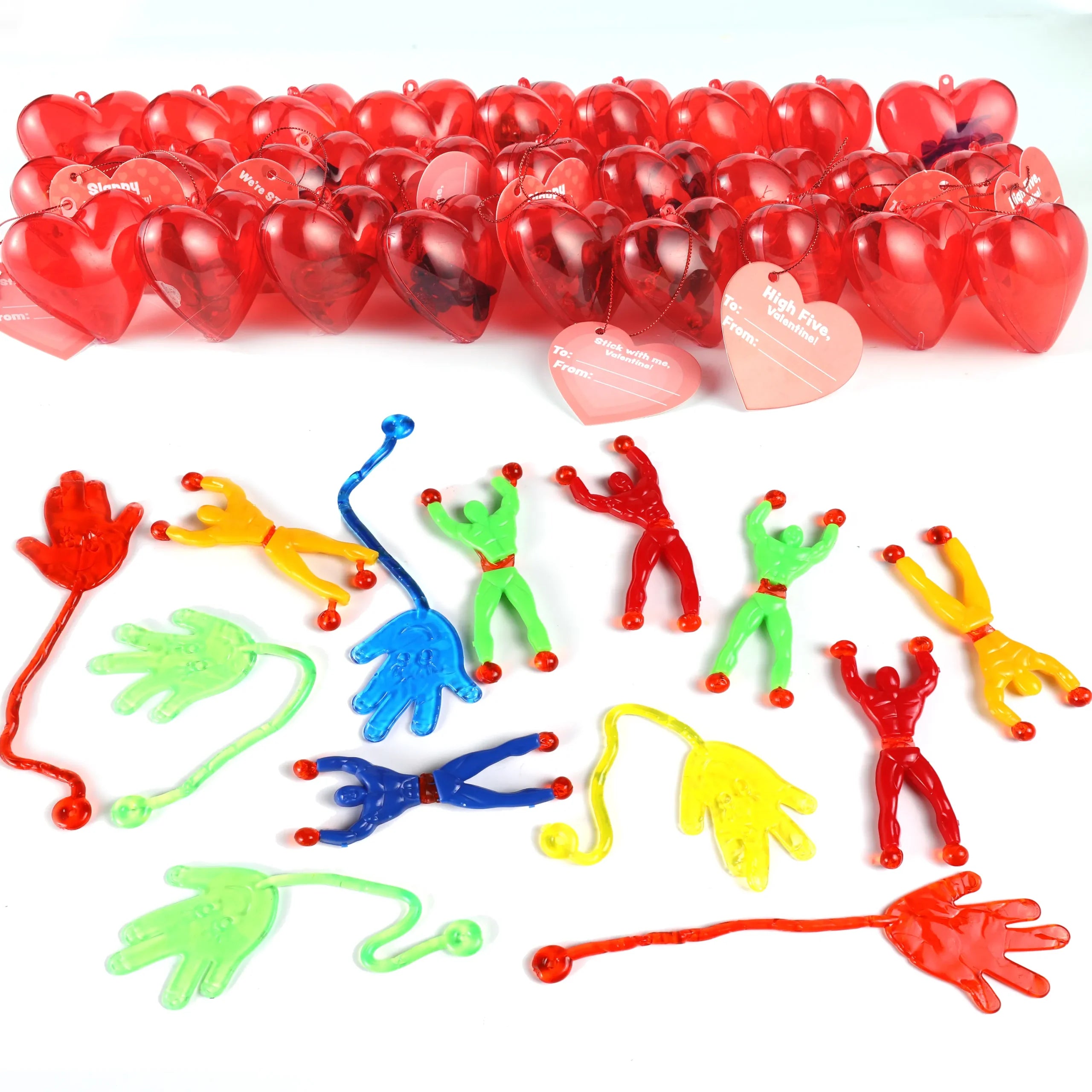 Hearts with Sticky Hands And Wall Climber Toys 28 Pack JOYIN