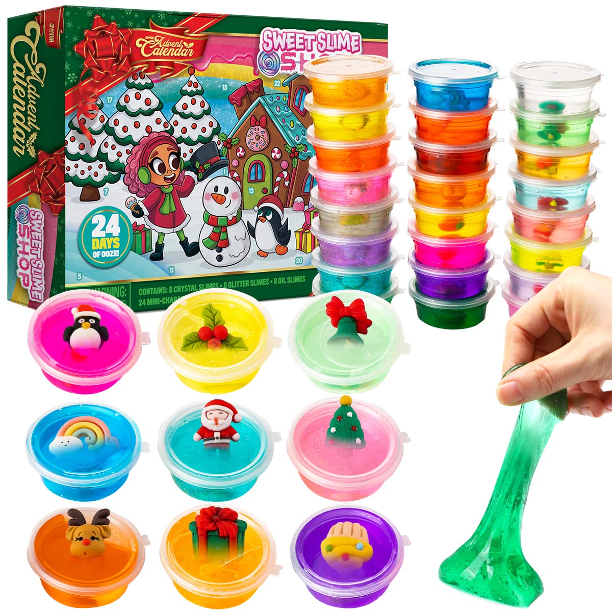Advent Calendar Slime With Resin Accessories 24 Pcs JOYIN advent-calendar-slime-with-resin-accessories-24-pcs-joyin