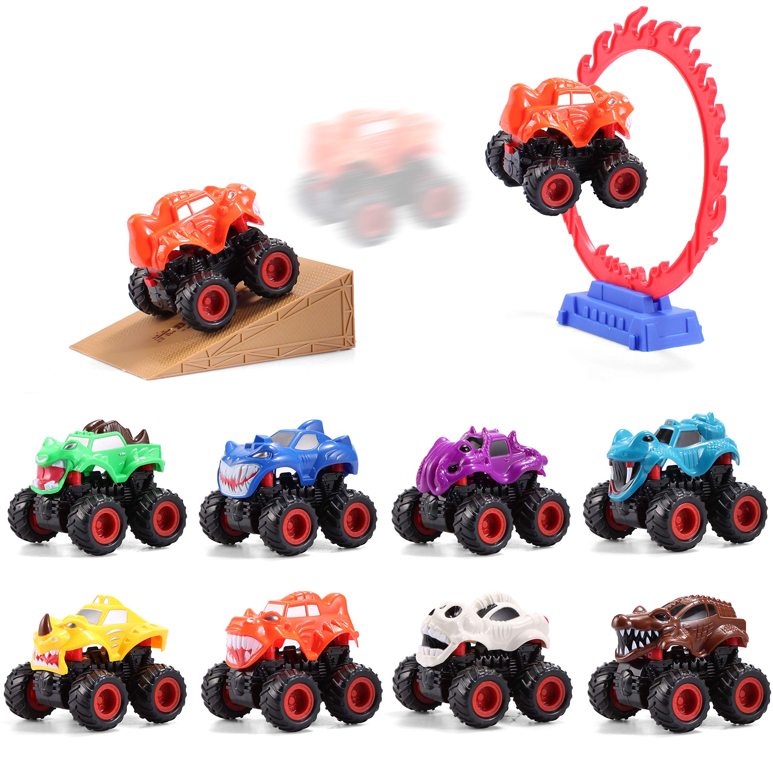 18 Pieces Friction Monster Truck (2 Pcs Set) - Cars, Planes, Trains & Bikes  - at 