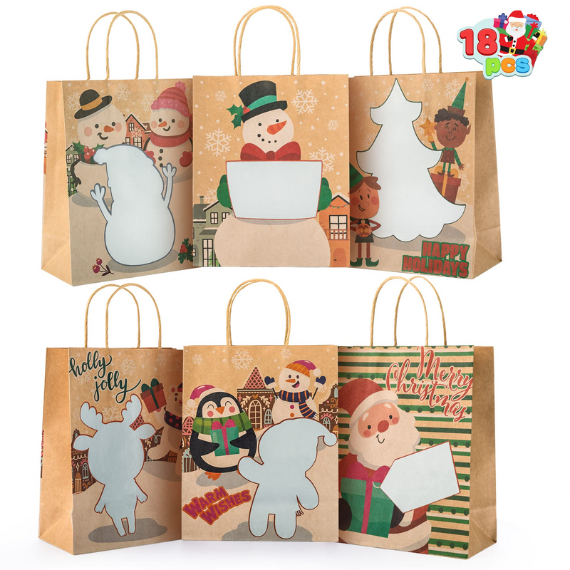 Gift Bags with 18 Wooden Pens, 18 Pcs