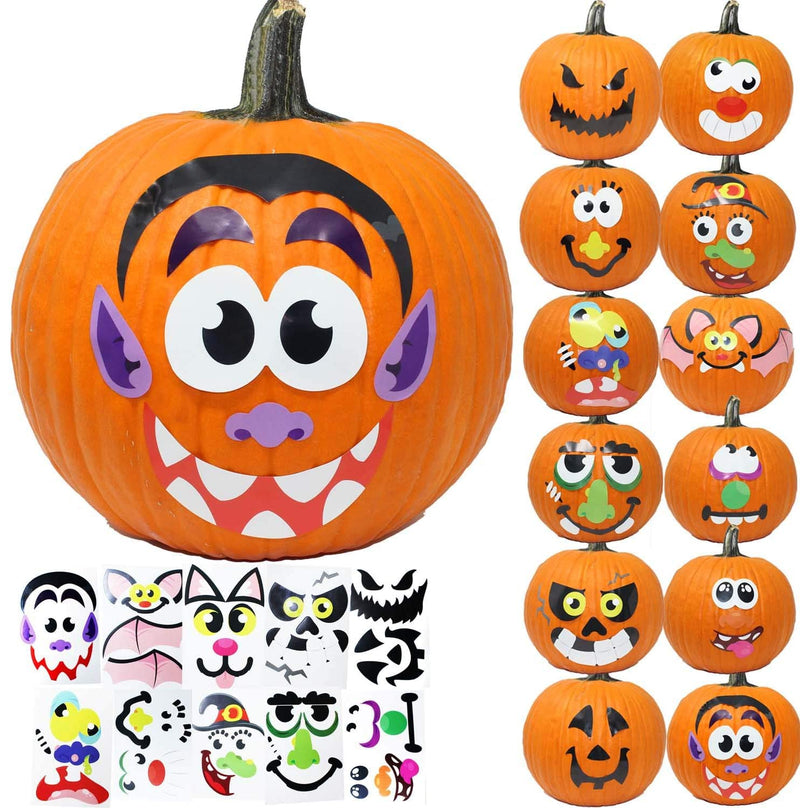 Pumpkin Decoration Stickers, 20-pack
