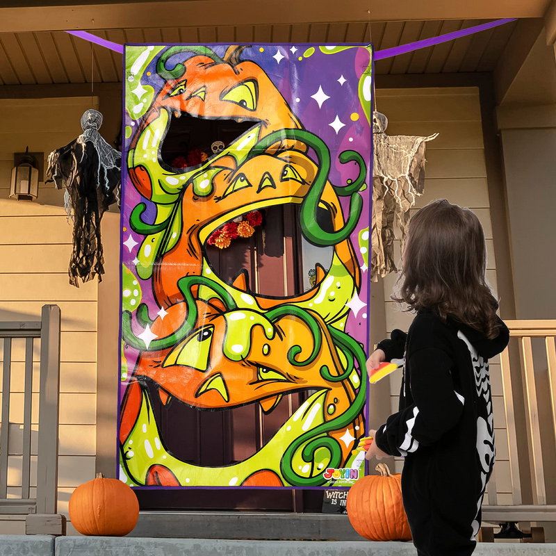 Pumpkin Themed Toss Games with Bean Bags