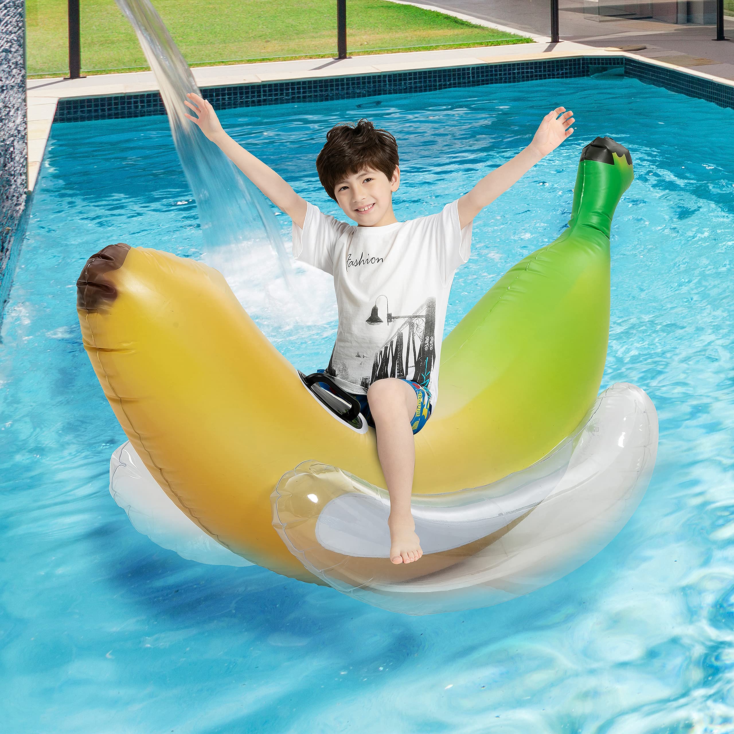 SLOOSH - Inflatable Boat Pool Float with Reinforced Cooler