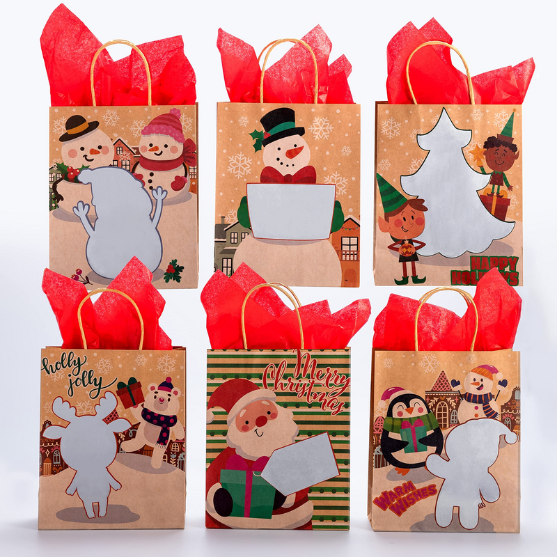 Gift Bags with 18 Wooden Pens, 18 Pcs