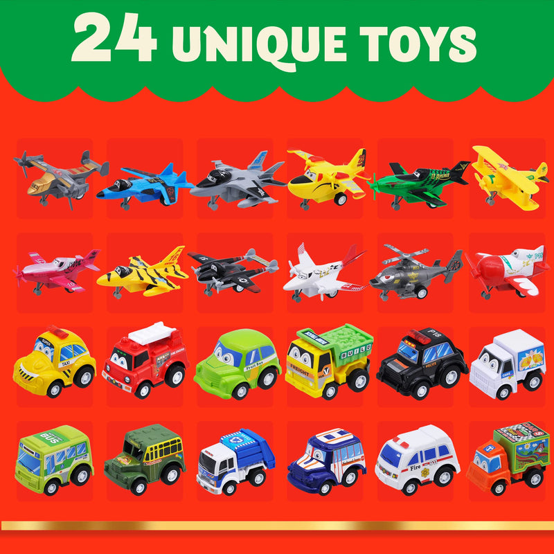 Advent Calendar Pull-back Airplanes