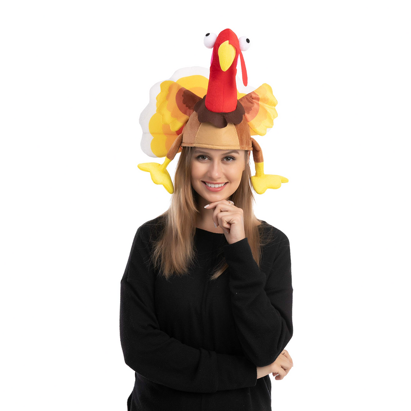 2 Pack Turkey Sitting Hats Silly