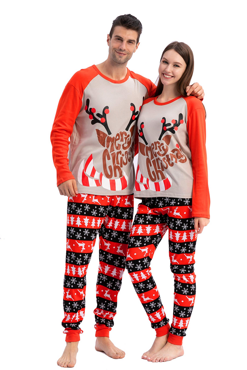 Women Christmas Reindeer Family Matching Pajama
