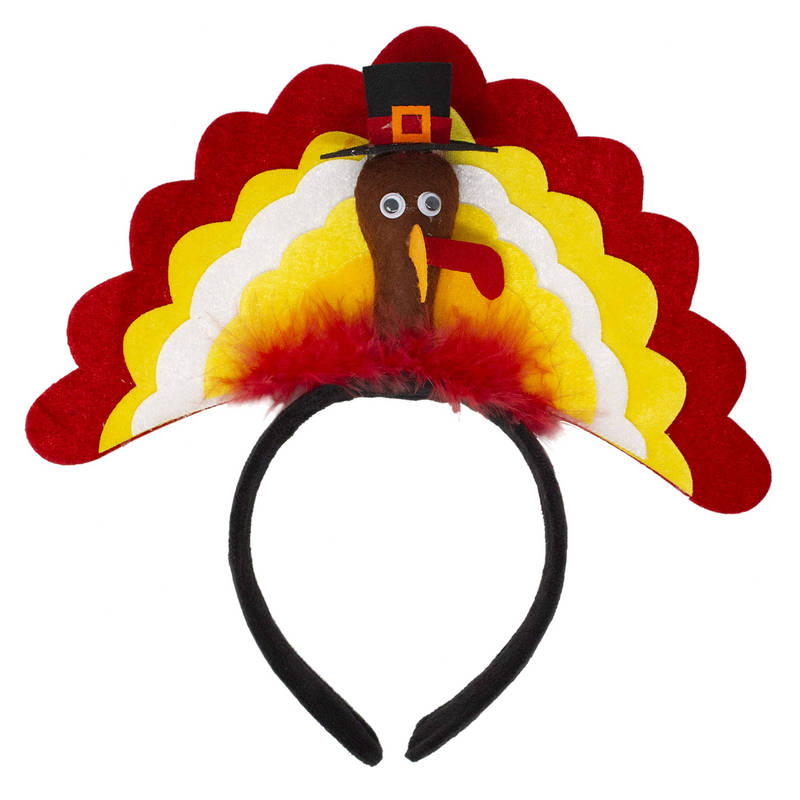 Set Of 2 Thanksgiving Turkey Headbands