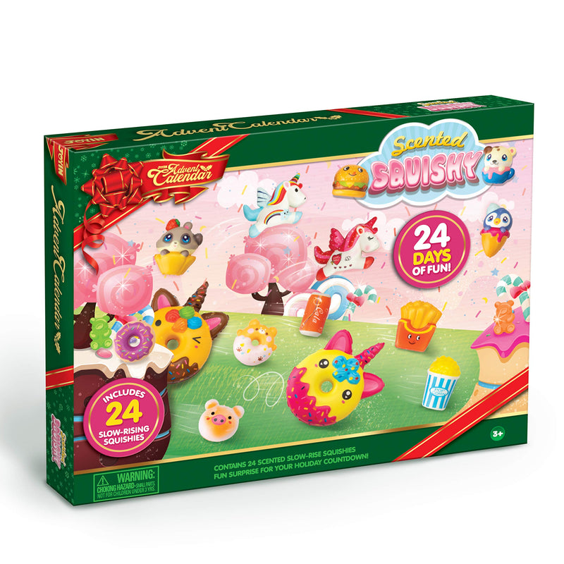 24 Days Advent Calendar - Scented Slow-Rising Squishies, 24 Pcs