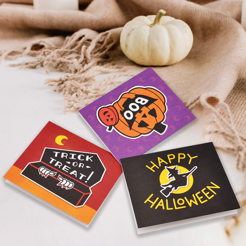 72 Pcs Halloween Holiday Greeting Cards Collection