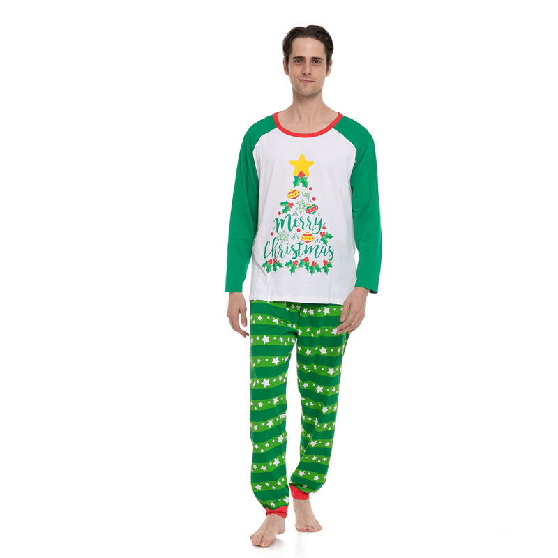 Men Green Christmas Tree Pajamas