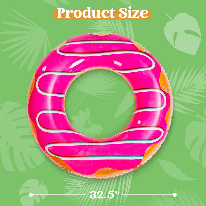 SLOOSH -  Donuts with Glitters Pool Floats, 3 Pcs