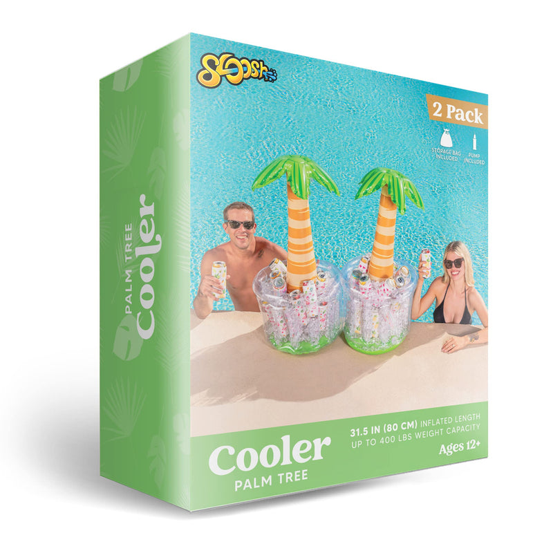 Sloosh - 31.5" Inflatable Palm Tree Cooler, 2 Pcs