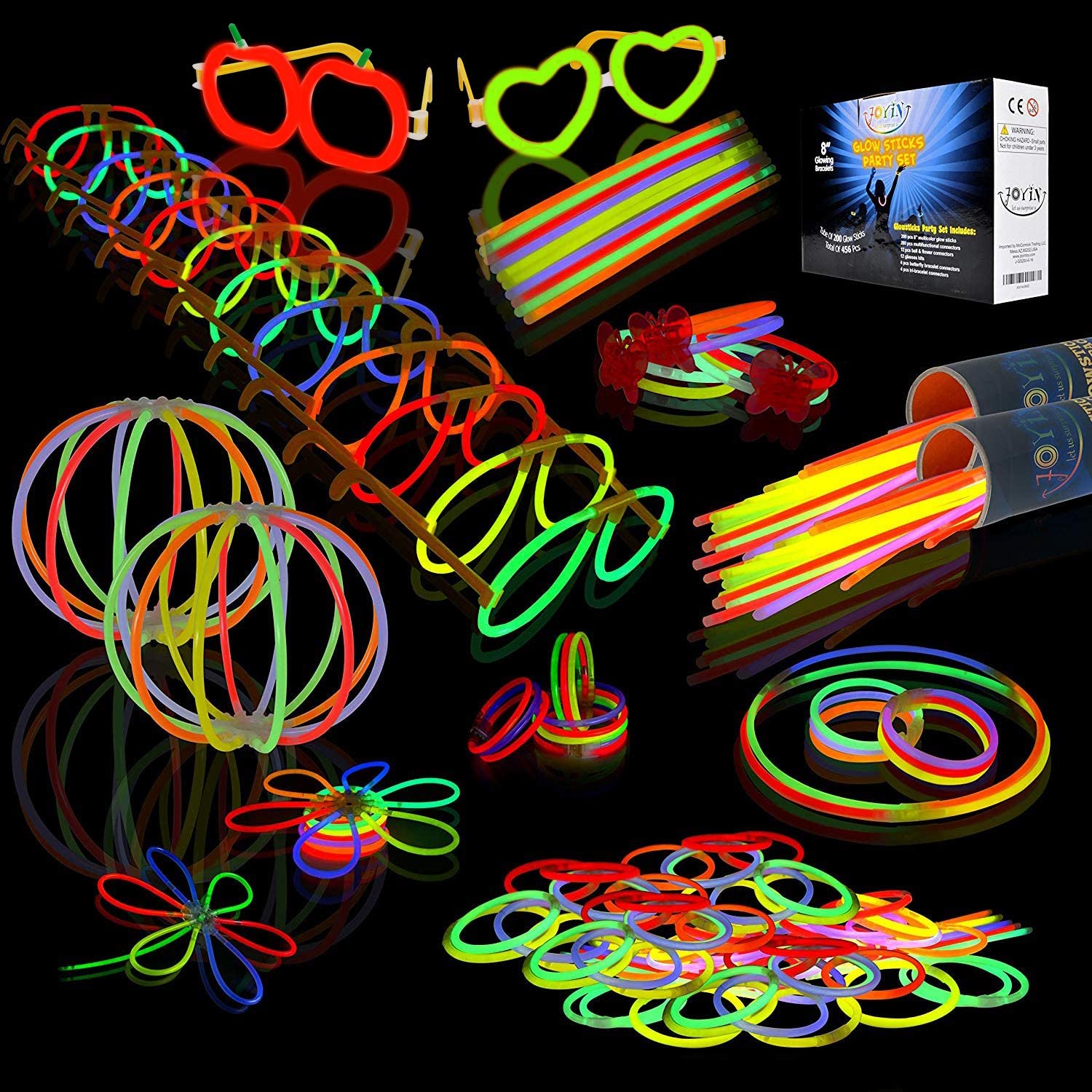 JOYIN  8'' Glowsticks Glow Sticks, 400 Pcs