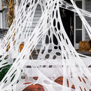 1000ft Halloween Giant Spider Web Decoration,Cut Your Own Stretchy Spider Netting
